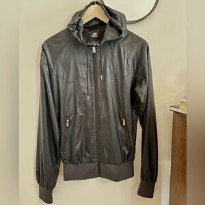 Nike Windrunner Black Hooded Jacket